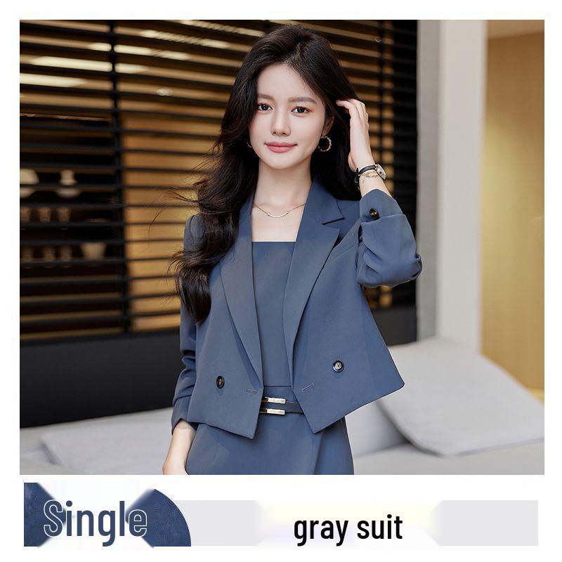 Women's 2026 Spring Short Suit Jacket: High-End, Casual, Petite Professional Wear Set