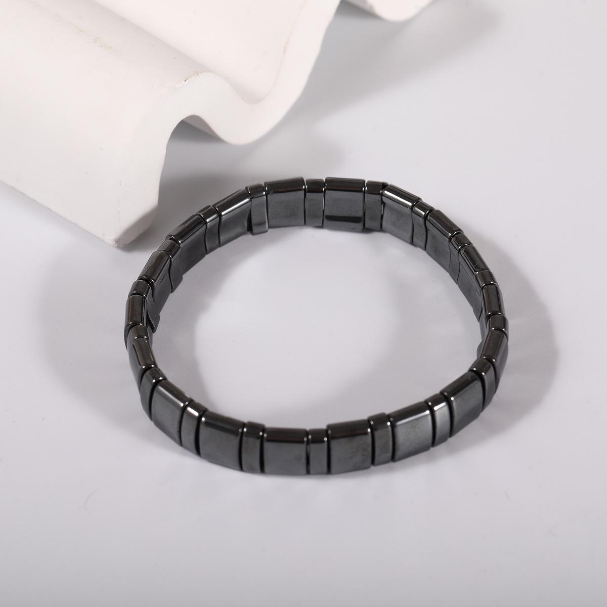 

Men s Black Gallstone Hematite Magnetic Bracelet & DIY Necklace Trend