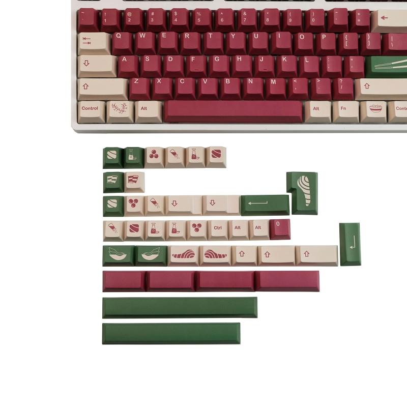 142 Tasten Tastenkappen Profil PBT Dye Sub Mechanische Tastatur Tastenkappe für MX hes GK64 68 84 87 96 980 GH60