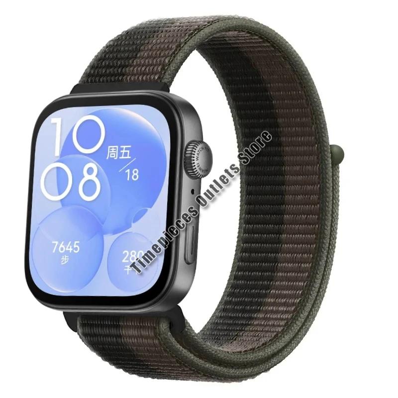 Nylon Loop Strap For Huawei Watch Fit 3 Sport Breathable Replacement Bracelet Wristband For Huawei Watch Fit 3 Belt Accessories
