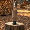 Compact Size Log Splitter High Carbon Steel Wood Splitter Portable Kindling Splitter  Home Use