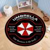 Resident Evil Umbrella Corporation Round Floor Mat, Welcome to the Research Center Non-Slip Rug