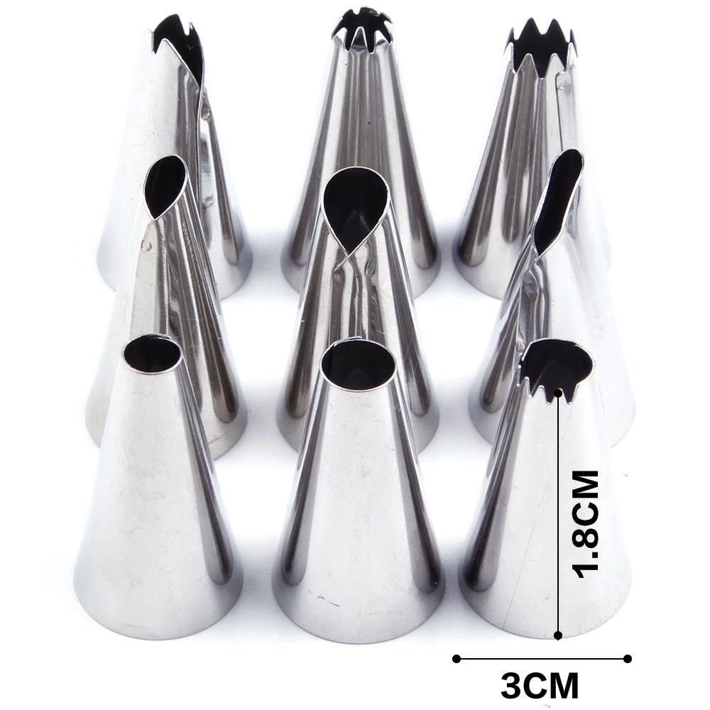 36pcs Stainless Steel Icing Piping Nozzles Cake Decorating Tools Flowers Maker Pastry Baking Tool