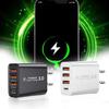 USB-Ladegerät Mehrere Anschlüsse Stabile Ausgabe US-Stecker Hocheffizientes Schnellladegerät PD20W 3USB und Typ-C Ladekopf Handyzubehör