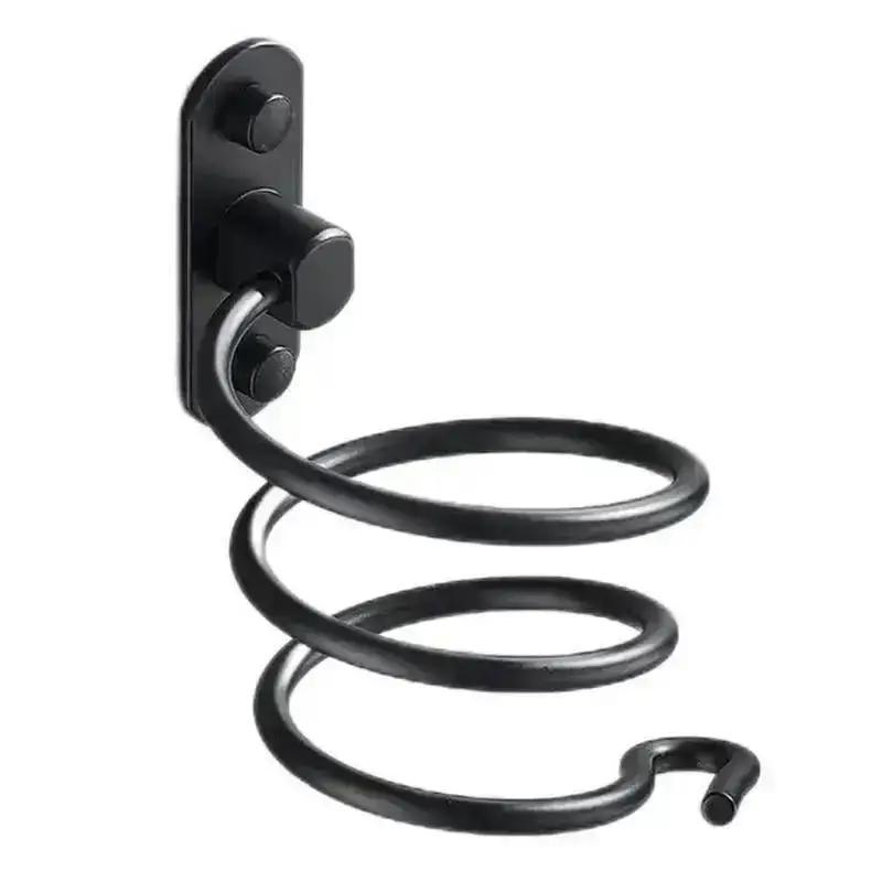 Bathroom Convenience Holder Spirals Blow Storage Organizer Rack Wall Mounted Aluminum Salon Stylist Tool Drier Accessories
