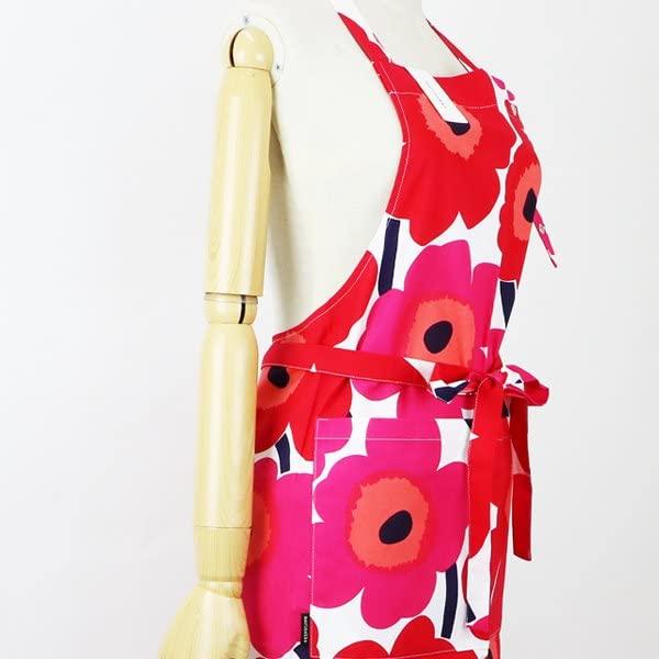 MARIMEKKO 064161 PIENI UNIKKO Schürze ROT 001, Parallelimportprodukt. PIENI UNIKKO Schürze WEISS/ROT BAUMWOLLE