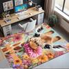 Custom Name Giraffe Printed Carpet,Rug for Office Chair Living Room Bedroom Kitchen Room Decor Gifts.