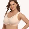 Women's large size bra without steel rim pure cotton underwear without feeling comfortable lace bra