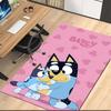 Bluey Printed Carpetrugfor Office Chair Living Room Bedroom Kitchen Room Decor Gifts
