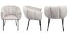 OTILO upholstered bar stool, gray fabric, 65
