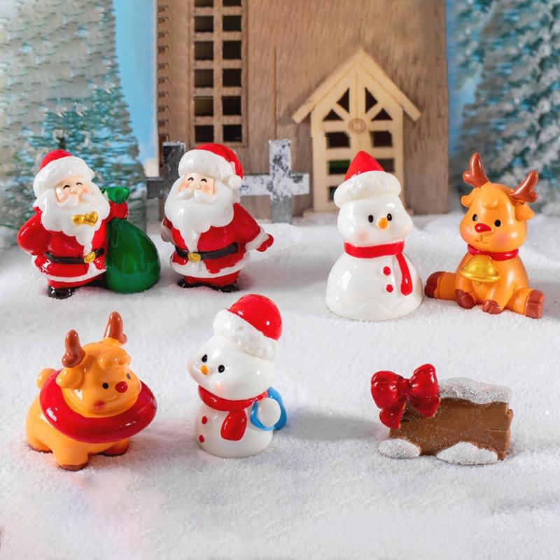 Christmas Desktop Ornament Christmas Decoration 2026 Elk Santa Claus Desk Accessories Xmas Figures Party Gift Home Decor