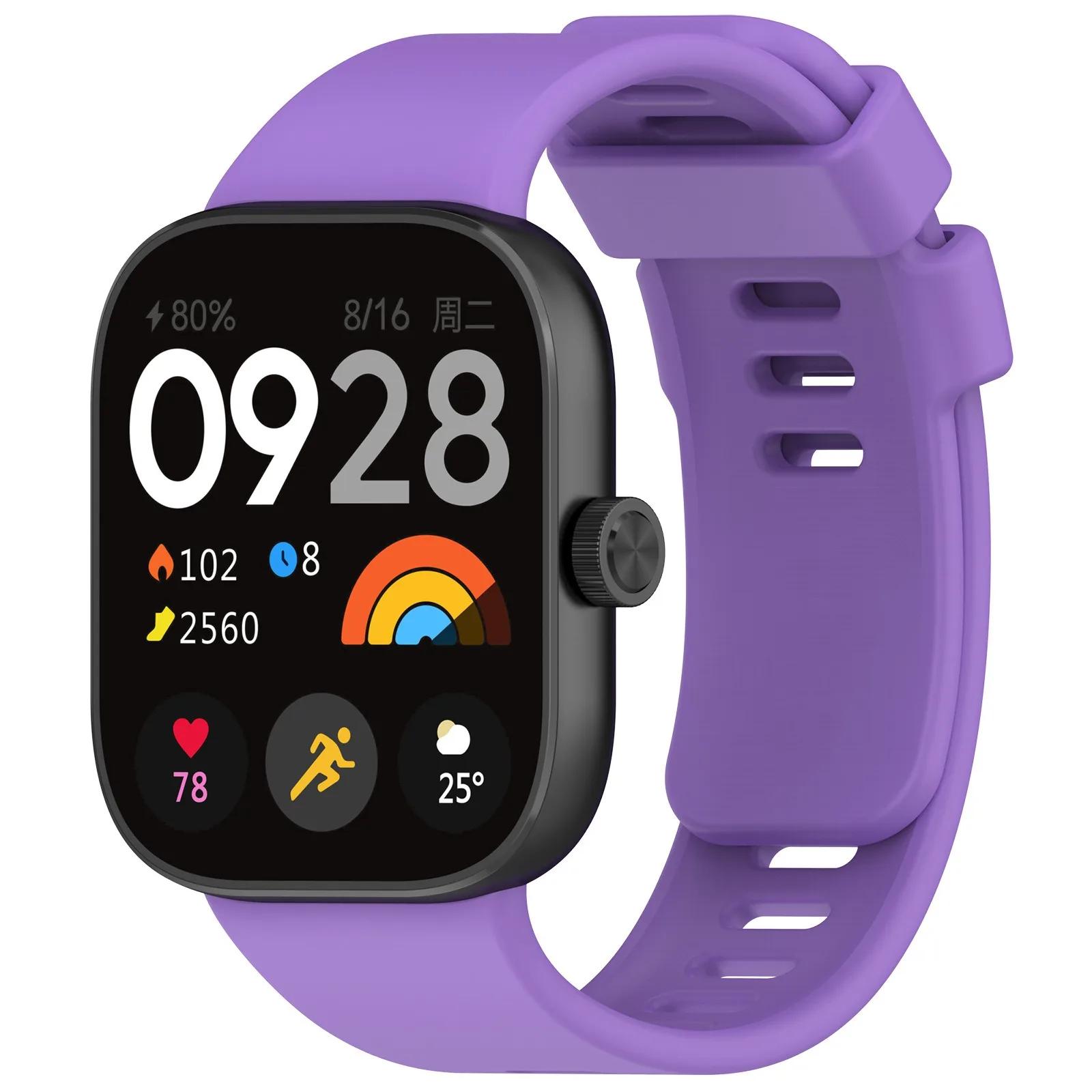 

Силіконовий ремінець для Redmi Watch 4 Smart Watch Аксесуари Офіційний браслет Замінний ремінь для Xiaomi Mi Band 8 Pro Correa Xiaomi Band 8 Pro фіолетовий