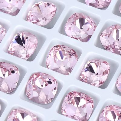 K9 Rose Pink Axe Diamond Nail Art Diamond Jewelry Flash Crystal Special Shaped Pointed Bottom Diamond Pink Love Nail Diamond
