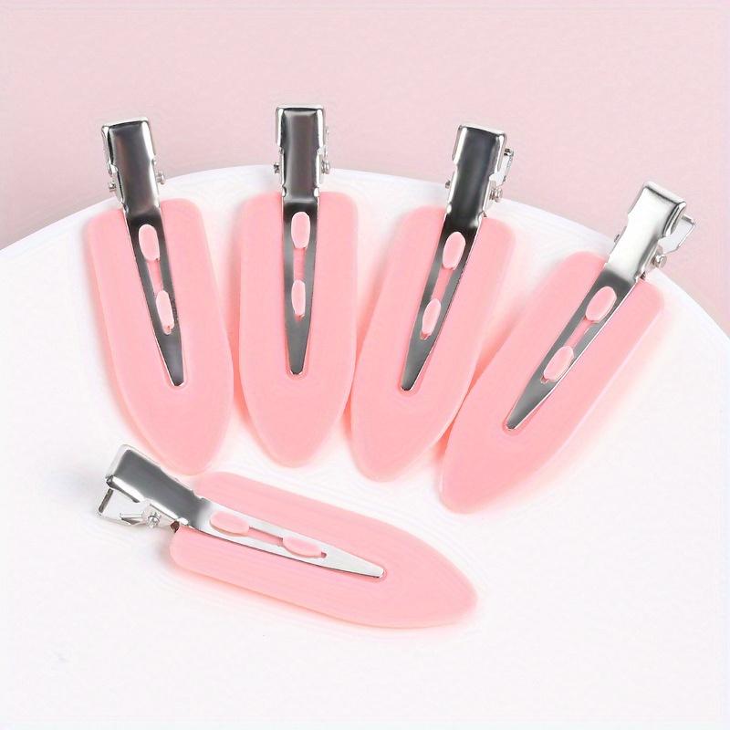 10pcs No Bend Hair Clips, Curly Hair Pin Clips, No Crease Hair Clips For Makeup Application Diy Charms