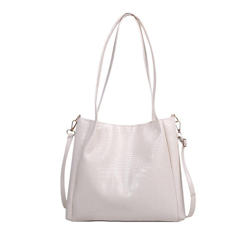 Elegant Large Capacity Shoulder Bag For Women In Trendy Street Style Pu Material