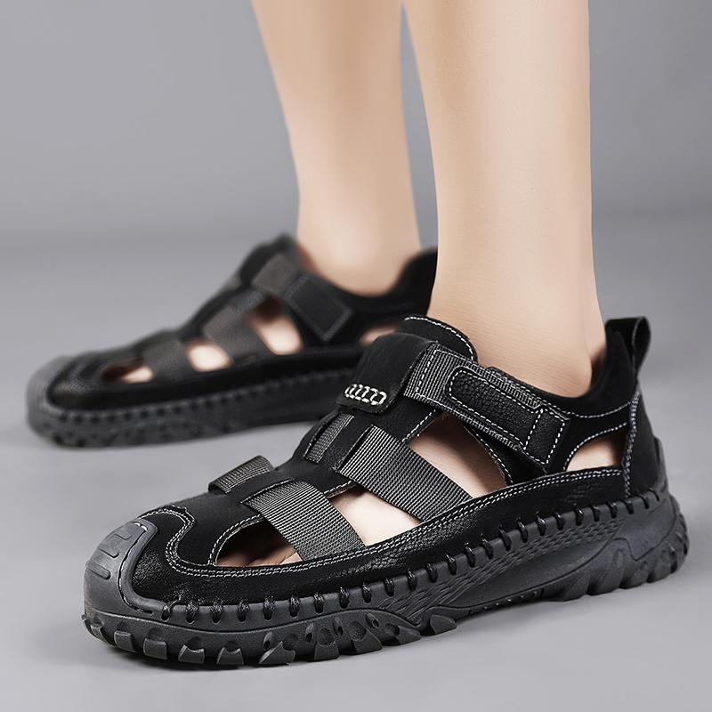 New Men Summer Sandals Fashion Soft Bottom Casual Shoes Flats Hiking Shoes Walking Beach Sandals Men‘s Sandals Wading Outudoor