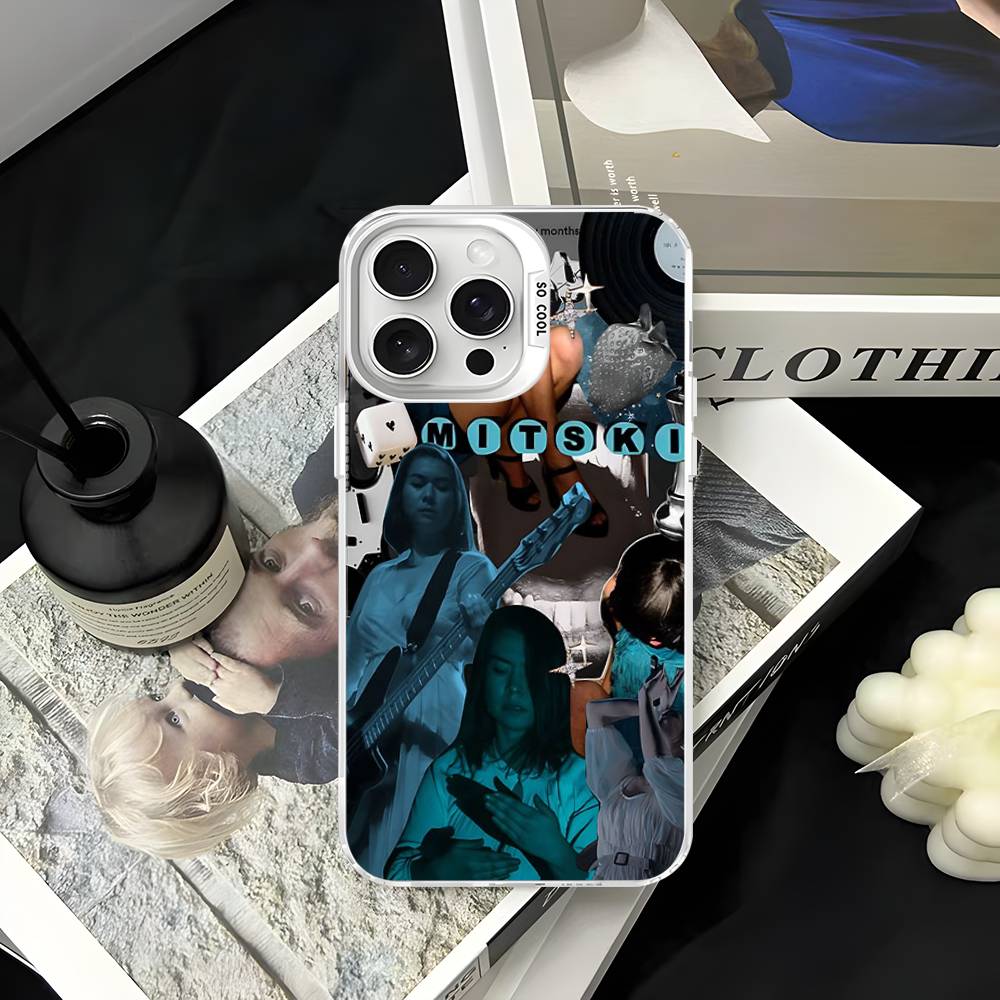 Singer M-Mitski Phone Case Color Silver Shell For IPhone 17 16 15 14 13 12 11 Pro Max Plus