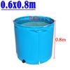 Outdoor Bathtub Thicken PVC Canvas Fish Tank Movable Circular Children's Swimming Pool Foldable Fish Fry Breeding Water Tank