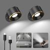 LED Wall Mounted Reading Lights, Wall Sconce 4 Color Modes & 3 Brightness, 2 Pack Wall Lights Rechargeable Battery Operated 360°Rotate Cordless