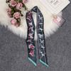Luxury Horse Cloak Brand Scarf Fashion Design 100% Silk Scarf  Women Headwear Skinny Bag Hair Scarves Neckerchief