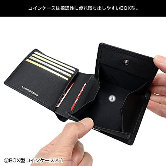 Porter CURRENT Current Wallet Bifold Wallet (Genuine Leather, Navy)