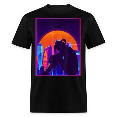 Fille Anime Triste Emo - Esthétique Japonaise Vaporwave Anime Otaku Tristesse T-Shirt