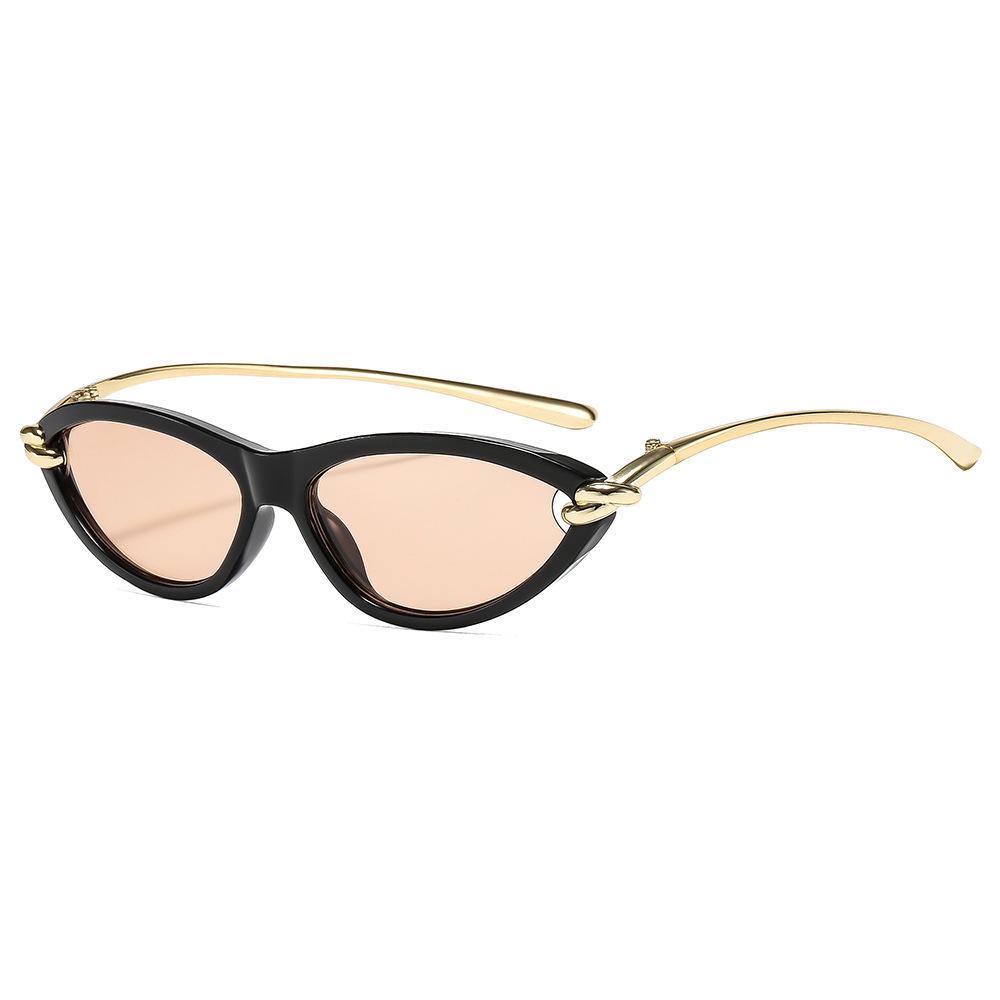 Women's Cat-Eye Sunglasses with Metal Knot Temples