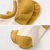 Women'S Splicing Towel Bottom Boat Socks Cotton Sport Sweat Breathes Anti-Slip Invisible Socks