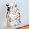 Blue Flower Dragonfly Clear Case For Samsung Galaxy S23 S22 S21 S20 Fe Ultra S10 S9 S8 Plus 10e S10lite Note 10plus 20ultra