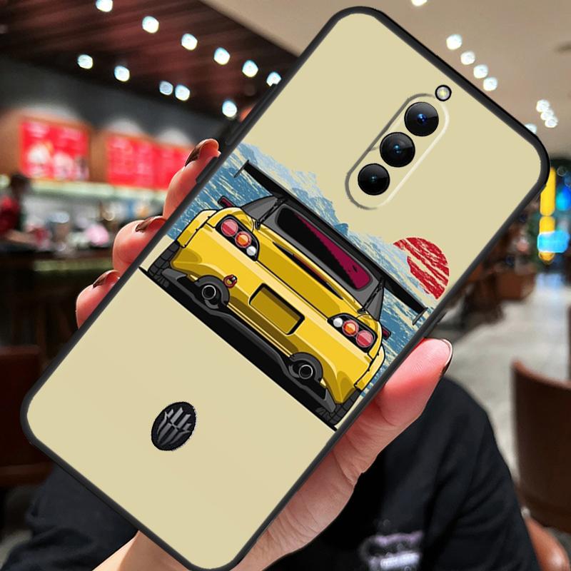 Japan JDM Car Case For ZTE Nubia Red Magic 11 10 8 9 8S 9S 10S Pro Plus 10 Air 5G 6R 6 7 6S 7S Pro Cover