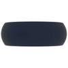 Luxury Round Wash Basin Matte Dark Blue 40 X 15 Cm Ceramic