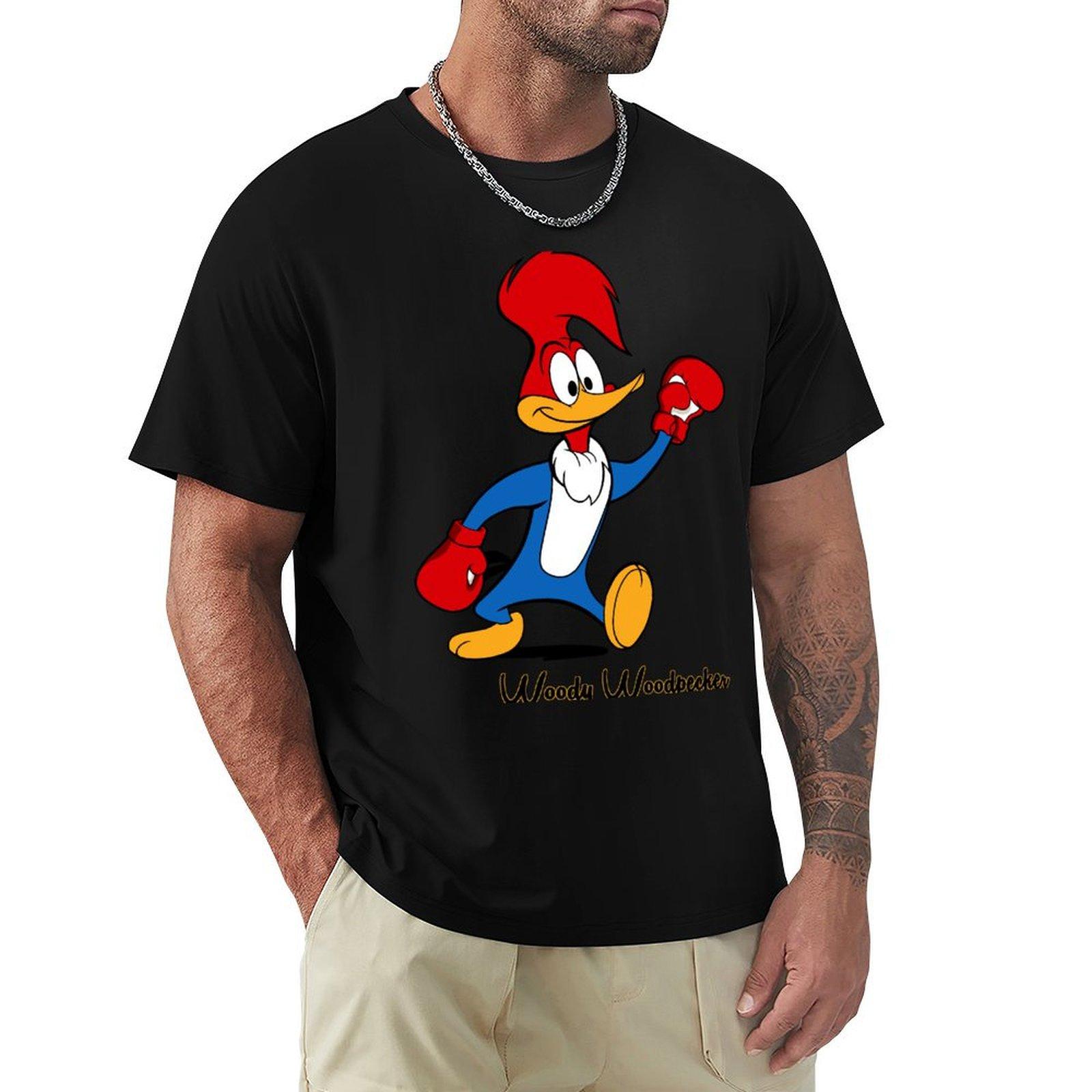

Woody Woodpecker boxing TShirt Man tshirt aesthetic clothes plus size men clothing S