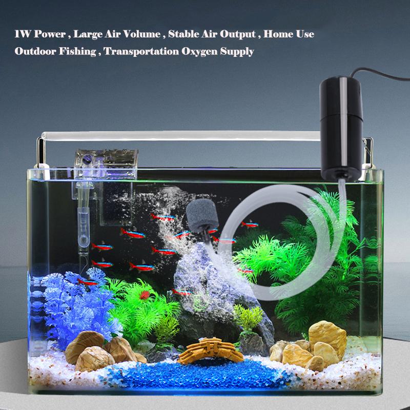 USB Aquarium Luftpumpe Ultra Leise Mini Tragbar Sauerstoff Belüfter Für Zuhause Fischbecken Auto Angeln Kleine Sauerstoffpumpe Stabiler Luftstrom