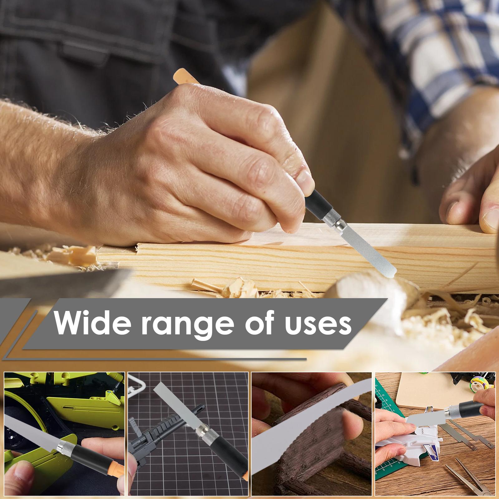 Mini Hand Saw Set Model Craft Hand Saw DIY Metal Craft Blade Saw Hacksaw Tool Hand-held Model Engraving Cutting Woodworking Tool