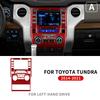 Real Carbon Fiber Sticker For Toyota Tundra 2014 2015 2016 2017 2018    Car Navigation Screen Panel Accessories