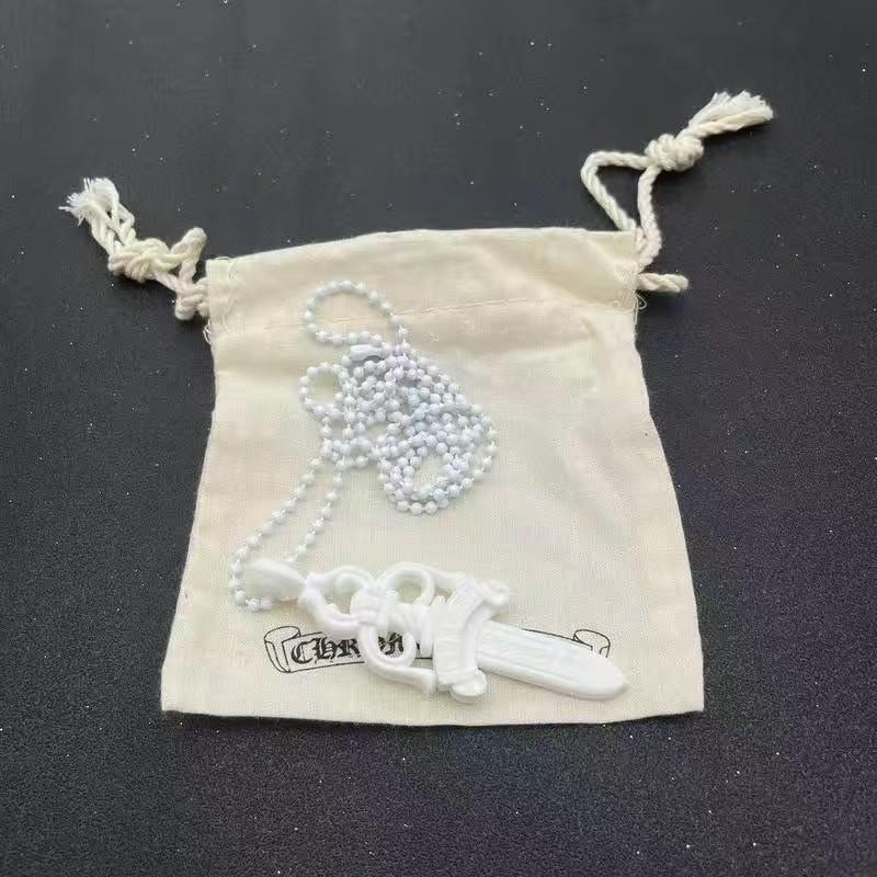 Silicone Cross Gothic Sword Colorful Necklace For Trendy Daily Casual Wear