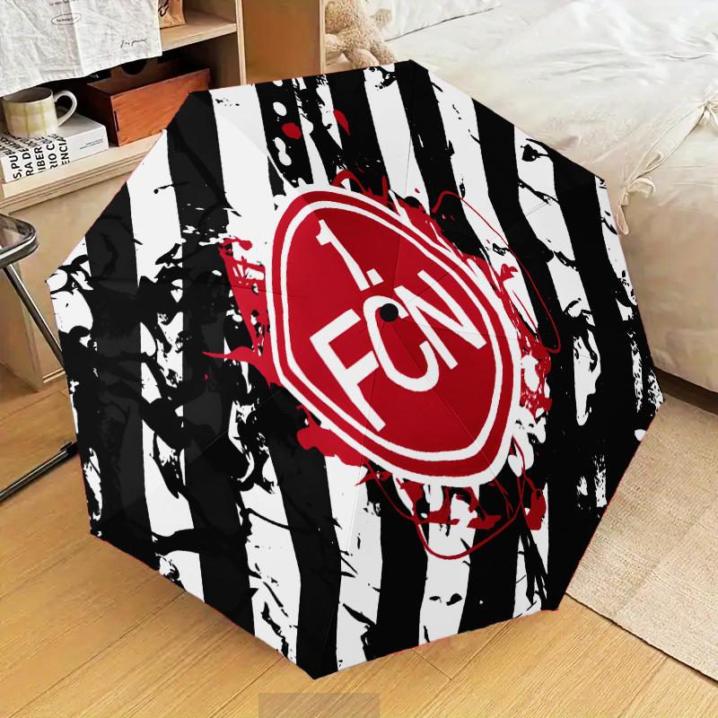 Nurnberg Football Club Automatic Folding Umbrella - 8-Rib Travel Umbrella with Auto Open/Close & Portable Gifts for holidays or birthdays