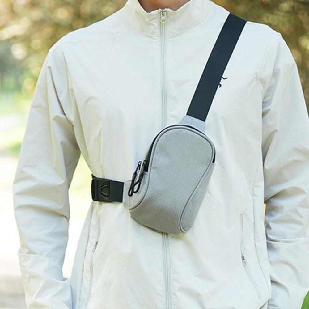 Solid Color Mobile Sports Chest Bag Storage Sports Shoulder Crossbody Bag Mobile Shoulder Bag  Boys
