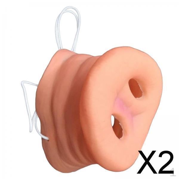2x Funny Prop with Elastic Band, Movie Theme Dress Up Costume Accessories Snout for Halloween, Role