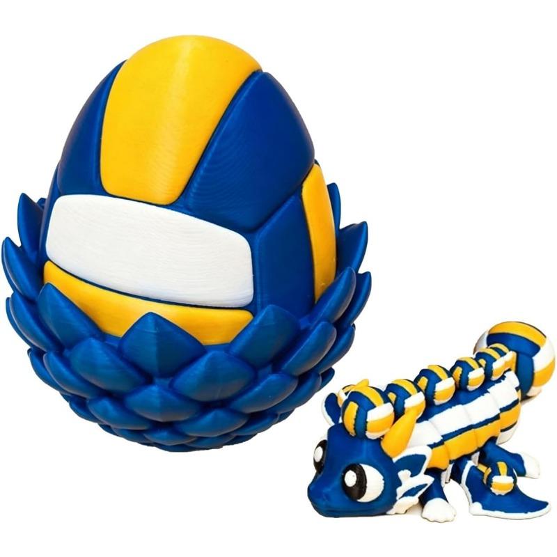 3D Printed Dragon Egg with Dragon Inside, Cute Fun Stuff Fidget Toy for Home Desk Decoration, Ideal for Christmas