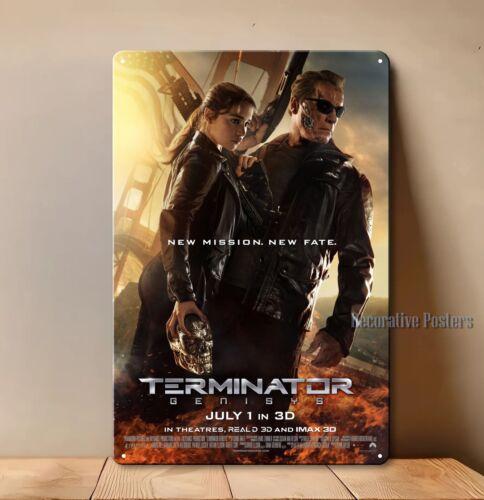 Terminator Genisys Arnold Schwarzenegger Movie Metal Poster Tin Sign 20x30cmAluminum 20x30cm(7.8x11.8inch)