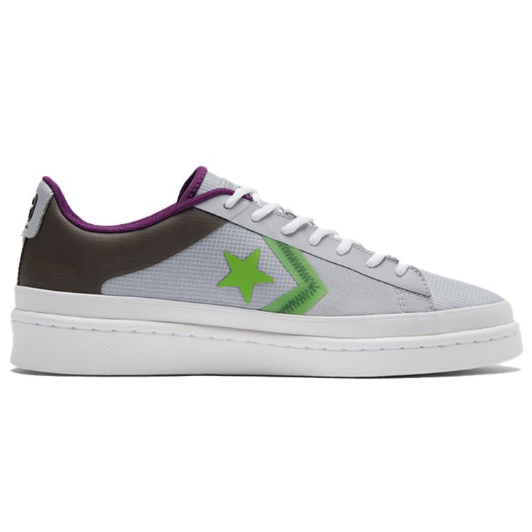 Converse Pro Leather Low Miami Vibez - Gravel Bold Wasabi Unisex Sneakers Grey Black 170758C