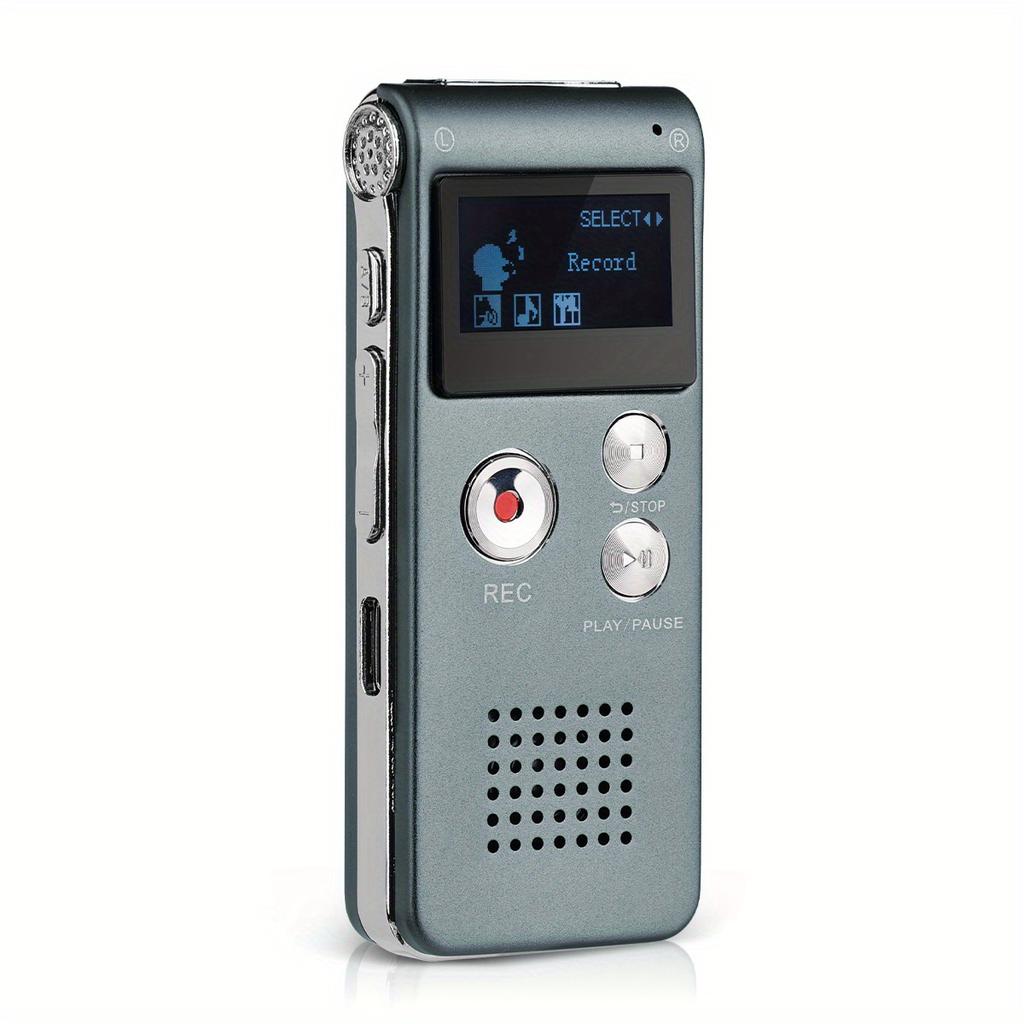 Digital Voice Activated Recorder with Playback 8GB MP3 Player Sound Audio Mini USB Flash Drive Recording