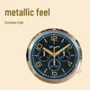 New 14-inch Silent Stainless Steel Wall Clock for Living Room