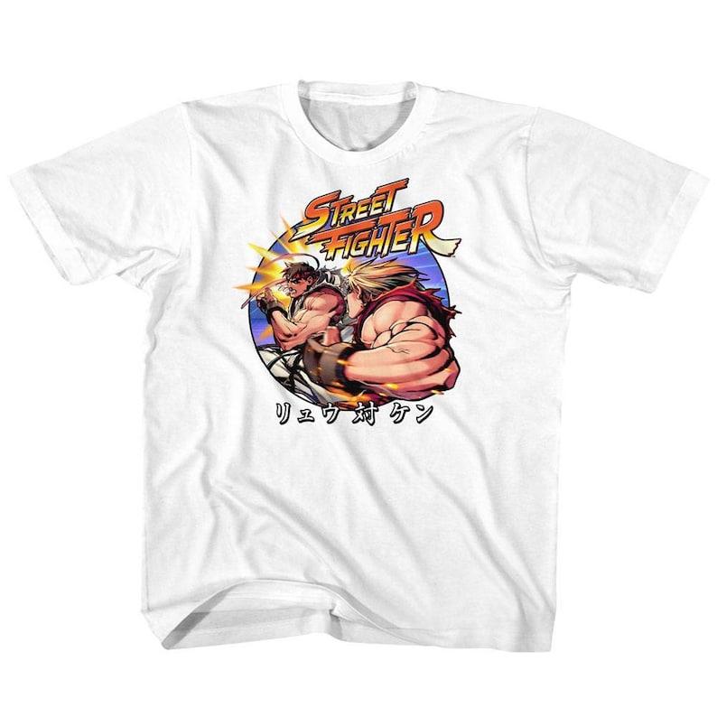 Street Fighter Ryu Vs Ken White Toddler T-Shirt 130