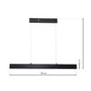 Lampa Wisząca Pierce Led Czarny Milagro Ml6473