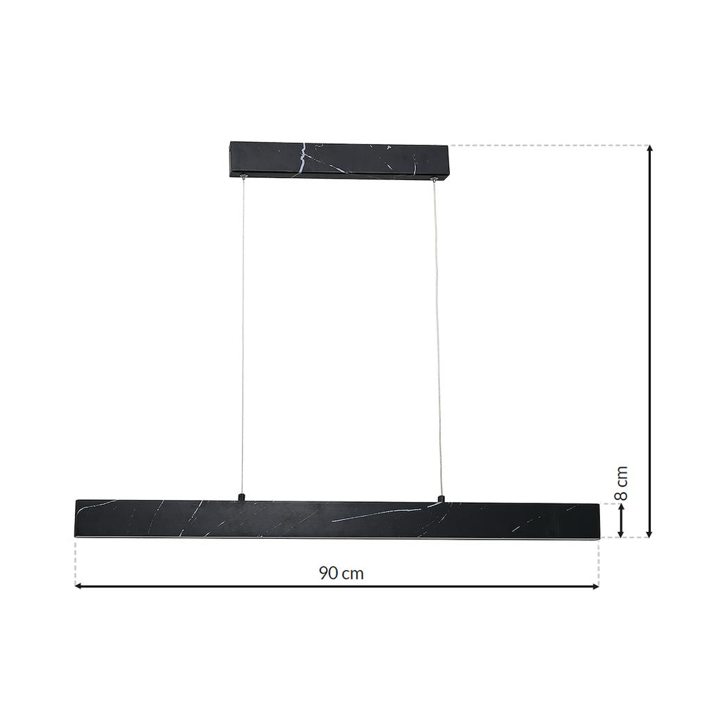 Lampa Wisząca Pierce Led Czarny Milagro Ml6473