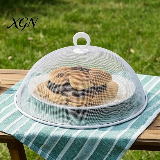Rostbeständiges Lebensmittelschutznetz für Terrassenabdeckung mit Griff, Langlebiger Edelstahlschutz, Leichte Abdeckungen für Griffe, Zelte, Geschirr und Obstschalen