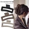 Matte Square Hair Clip for Women, Medium Size Claw Clip for Thin Hair, 10.5cm Shark Clip
