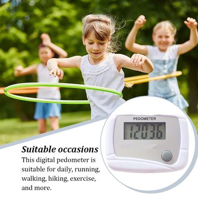 Portable Color Random Pedometer with Clip LCD Step Counter Tracker